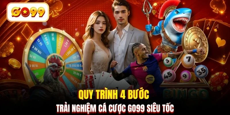 Quy trình 4 bước trải nghiệm cá cược GO99 siêu tốc